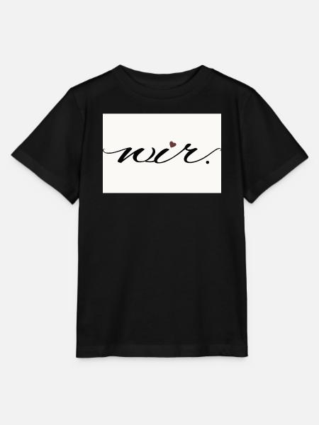 wir. – modernes Liebesstatement Shirt - Stanley/Stella Kinder T-Shirt MINI CREATOR  - Schwarz
