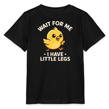 Comique de fille qui dit des mèmes, jambes drôles, petites jambes - T-shirt bio MINI CREATOR Stanley/Stella Enfant - noir - Devant - Mikhail (115cm)