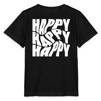 Bold Happy Graffiti Typography - Stanley/Stella MINI CREATOR Kids’ T-Shirt - black - Front - Mikhail (115cm)
