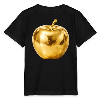 Golden Apple – Premium Shine - Stanley/Stella MINI CREATOR Kids’ T-Shirt - black - Front - Mikhail (115cm)