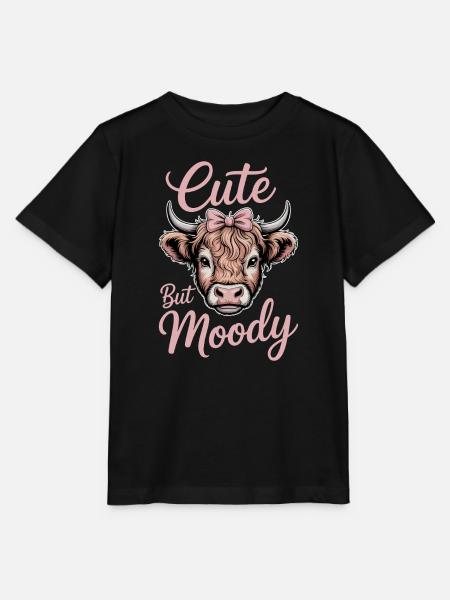 Hochlandrind Sprüche Launisch Lustiges Geschenk - Stanley/Stella Kinder T-Shirt MINI CREATOR - Schwarz