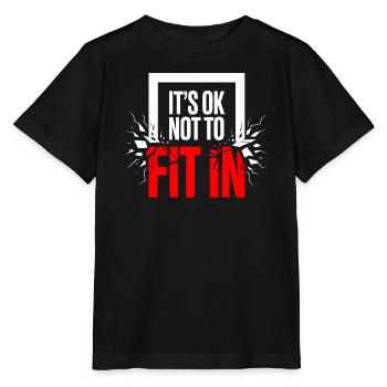 It's Ok Not To Fit In Individualität Motivation - Stanley/Stella Kinder T-Shirt MINI CREATOR  - Schwarz - Vorne - Mikhail (115cm)
