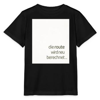 The route is recalculated – a modern statement - Stanley/Stella MINI CREATOR Kids’ T-Shirt - black - Front - Mikhail (115cm)