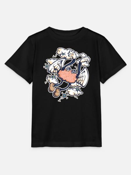 Ekstatisches Gehirn - Stanley/Stella Kinder T-Shirt MINI CREATOR  - Schwarz