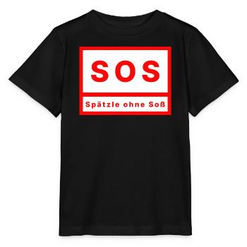SOS Spätzle sans sauce - T-shirt bio MINI CREATOR Stanley/Stella Enfant - noir - Devant - Mikhail (115cm)