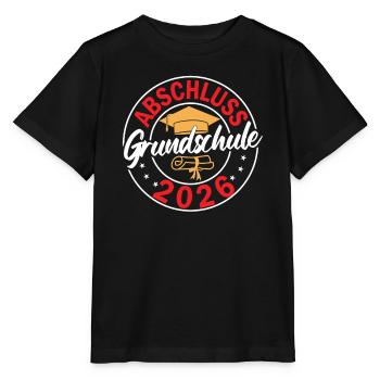 Abschluss Grundschule 2026 Grundschule Abschied  - Stanley/Stella Kinder T-Shirt MINI CREATOR  - Schwarz - Vorne - Mikhail (115cm)