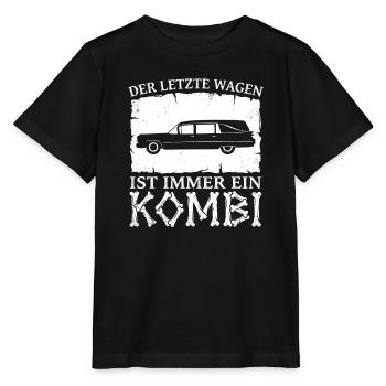 Der letzte Wagen ist immer ein Kombi – Bestatter - Stanley/Stella Kinder T-Shirt MINI CREATOR  - Schwarz - Vorne - Mikhail (115cm)