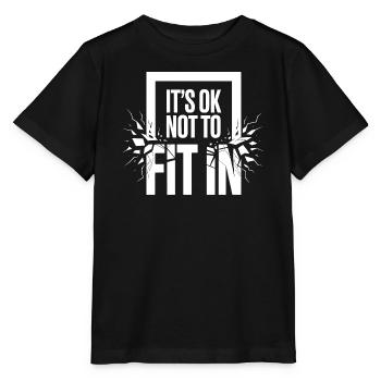 It's Ok Not To Fit In Individualität Motivation - Stanley/Stella Kinder T-Shirt MINI CREATOR  - Schwarz - Vorne - Mikhail (115cm)
