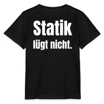 Statics does not lie. - Stanley/Stella MINI CREATOR Kids’ T-Shirt - black - Front - Mikhail (115cm)