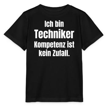 Je suis technicien : la compétence n’est pas un hasard - T-shirt bio MINI CREATOR Stanley/Stella Enfant - noir - Devant - Mikhail (115cm)
