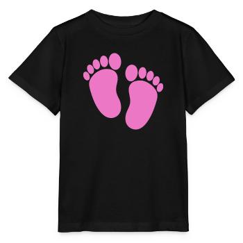 Baby feet - Stanley/Stella MINI CREATOR Kids’ T-Shirt - black - Front - Mikhail (115cm)