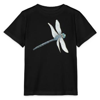 Teal Dragonfly Illustration - Stanley/Stella MINI CREATOR Kids’ T-Shirt - black - Front - Mikhail (115cm)