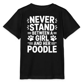 Paroles de caniche Caniche Cadeau drôle de caniche - T-shirt bio MINI CREATOR Stanley/Stella Enfant - noir - Devant - Mikhail (115cm)