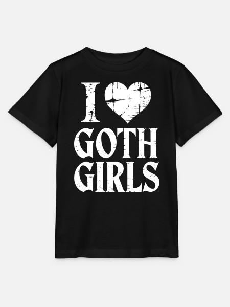Ich liebe Goth Girls - Stanley/Stella Kinder T-Shirt MINI CREATOR  - Schwarz