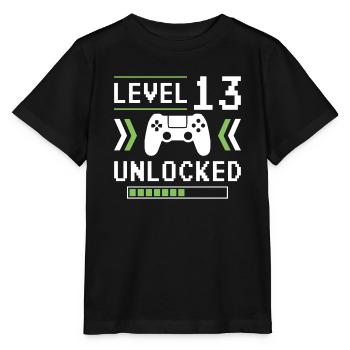 Level 13 - Stanley/Stella MINI CREATOR Kids’ T-Shirt - black - Front - Mikhail (115cm)