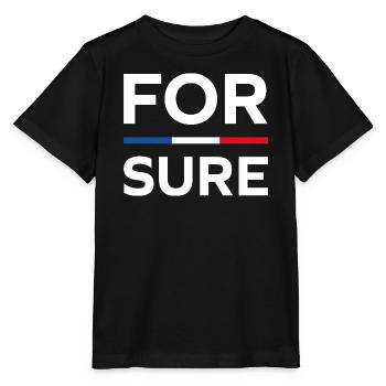 macron Ganz sicher - Stanley/Stella Kinder T-Shirt MINI CREATOR  - Schwarz - Vorne - Mikhail (115cm)