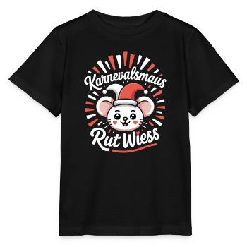 Souris de Carnaval, Rut, Wiess, Cologne, Cologne, Souris de Carnaval, - T-shirt bio MINI CREATOR Stanley/Stella Enfant - noir - Devant - Mikhail (115cm)