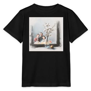 Family breakfast - Stanley/Stella MINI CREATOR Kids’ T-Shirt - black - Front - Mikhail (115cm)