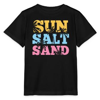 Summertime - Sun Salt and Sand - Stanley/Stella MINI CREATOR Kids’ T-Shirt - black - Front - Mikhail (115cm)
