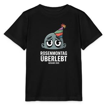 Le Lundi gras survit au carnaval de la gueule de bois édition 2026 - T-shirt bio MINI CREATOR Stanley/Stella Enfant - noir - Devant - Mikhail (115cm)