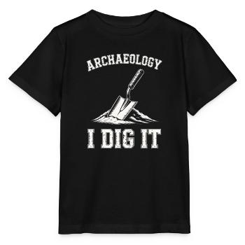 Archäologie Ich gräbe es Kellen aus - Stanley/Stella Kinder T-Shirt MINI CREATOR  - Schwarz - Vorne - Mikhail (115cm)