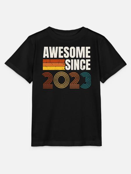 Großartig seit dem Retro-Vintage-Geburtstag 2023 - Stanley/Stella Kinder T-Shirt MINI CREATOR - Schwarz
