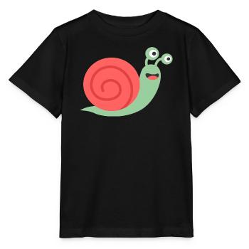 Süße Schnecke Comic Design für Babys & Kinder - Stanley/Stella Kinder T-Shirt MINI CREATOR  - Schwarz - Vorne - Mikhail (115cm)