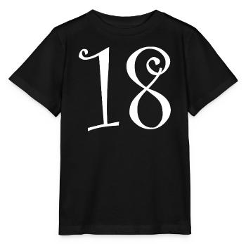 18. 18 ANS. 18e ANNIVERSAIRE. ANNIVERSAIRE 18 ANS. - T-shirt bio MINI CREATOR Stanley/Stella Enfant - noir - Devant - Mikhail (115cm)