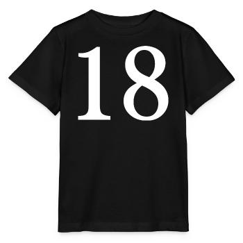 18. 18 ANS. 18e ANNIVERSAIRE. ANNIVERSAIRE 18 ANS. - T-shirt bio MINI CREATOR Stanley/Stella Enfant - noir - Devant - Mikhail (115cm)