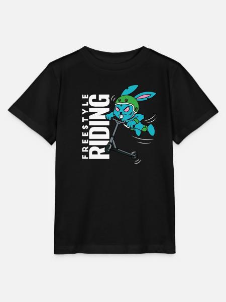 Freestyle Bunny - Stanley/Stella Kinder T-Shirt MINI CREATOR  - Schwarz