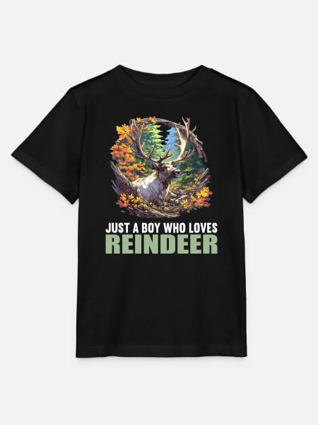Rentiere Rentier - Stanley/Stella Kinder T-Shirt MINI CREATOR - Schwarz