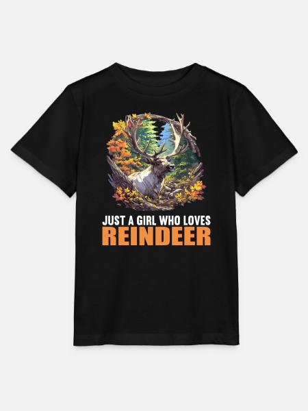 Rentiere Rentier - Stanley/Stella Kinder T-Shirt MINI CREATOR - Schwarz