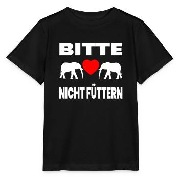 Elephants - Stanley/Stella MINI CREATOR Kids’ T-Shirt - black - Front - Mikhail (115cm)