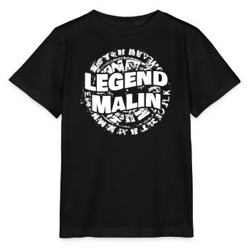 Malin comme prénom - T-shirt bio MINI CREATOR Stanley/Stella Enfant - noir - Devant - Mikhail (115cm)