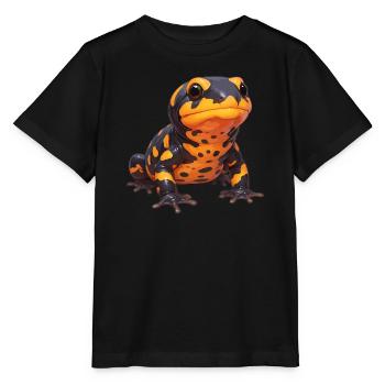 Fire Salamander Salamander - Stanley/Stella MINI CREATOR Kids’ T-Shirt - black - Front - Mikhail (115cm)