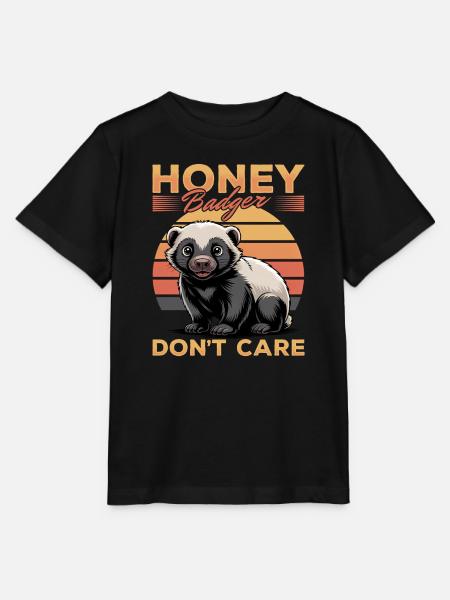 Funny Honey Badger - Stanley/Stella Kinder T-Shirt MINI CREATOR - Schwarz