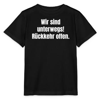 We are on the way return open - Stanley/Stella MINI CREATOR Kids’ T-Shirt - black - Front - Mikhail (115cm)