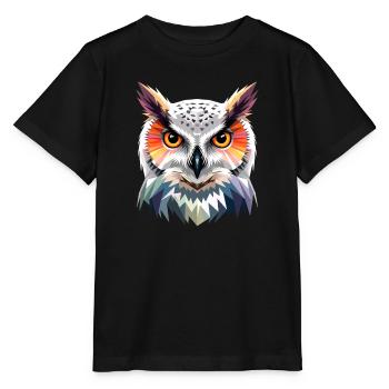 Chouette blanche Chouette Chouette Chouette Chouette Chouette Chouette des neiges - T-shirt bio MINI CREATOR Stanley/Stella Enfant - noir - Devant - Mikhail (115cm)