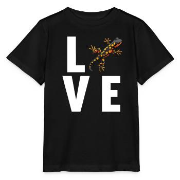 Fire Salamander Salamander - Stanley/Stella MINI CREATOR Kids’ T-Shirt - black - Front - Mikhail (115cm)