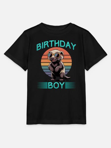 Funny Honey Badger - Stanley/Stella Kinder T-Shirt MINI CREATOR - Schwarz