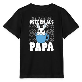 Osterhase im Becher Papa - Stanley/Stella Kinder T-Shirt MINI CREATOR  - Schwarz - Vorne - Mikhail (115cm)