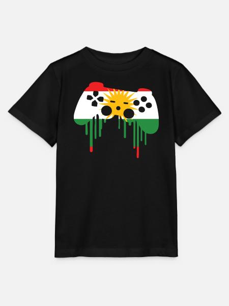 Kurdisch gaming flag - Stanley/Stella Kinder T-Shirt MINI CREATOR  - Schwarz