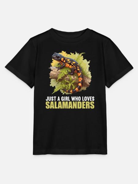 Feuersalamander Salamander - Stanley/Stella Kinder T-Shirt MINI CREATOR  - Schwarz