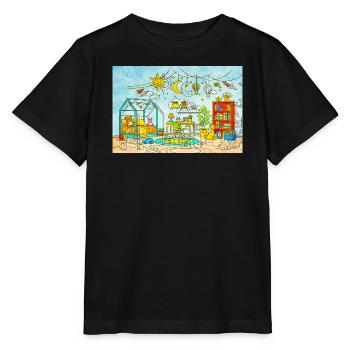 Dreamy Playroom Illustration - Stanley/Stella MINI CREATOR Kids’ T-Shirt - black - Front - Mikhail (115cm)