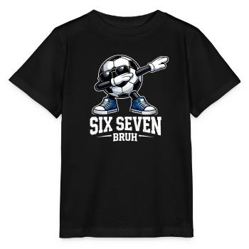 Six Seven Bruh Brainrot Meme - Stanley/Stella Kinder T-Shirt MINI CREATOR  - Schwarz - Vorne - Mikhail (115cm)