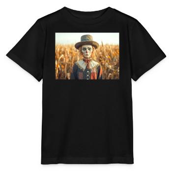 The scarecrow the First Companion Found - Stanley/Stella MINI CREATOR Kids’ T-Shirt - black - Front - Mikhail (115cm)