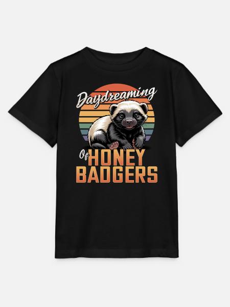 Funny Honey Badger - Stanley/Stella Kinder T-Shirt MINI CREATOR - Schwarz