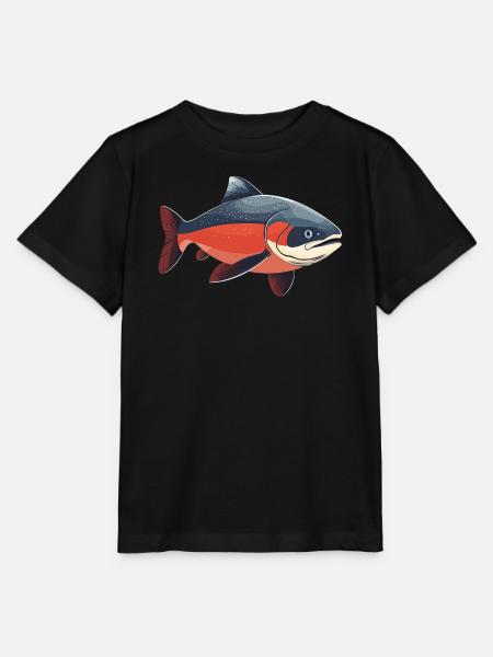 Lachse Lachs - Stanley/Stella Kinder T-Shirt MINI CREATOR  - Schwarz