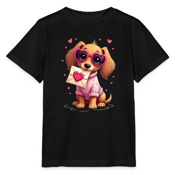 Dackel teckel teckel tekel - T-shirt bio MINI CREATOR Stanley/Stella Enfant - noir - Devant - Mikhail (115cm)