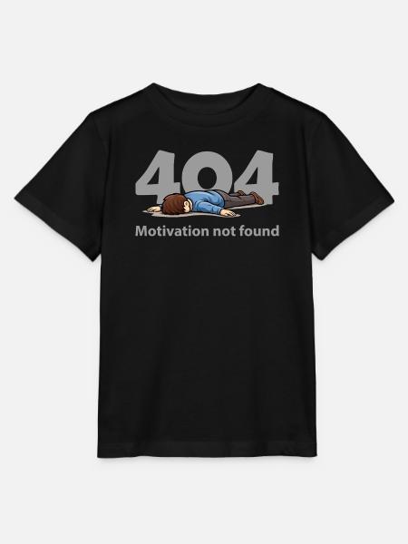 Motivation nicht gefunden – Fehler 404 - Stanley/Stella Kinder T-Shirt MINI CREATOR - Schwarz